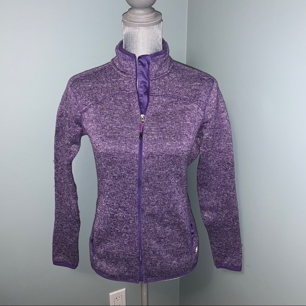 CHAMPION Purple Full zip Sweater long sleeve women’s size small